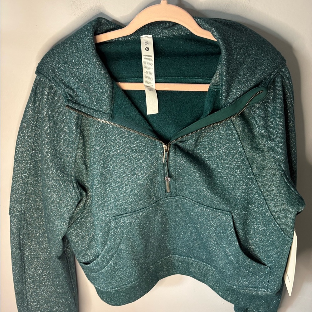 Lululemon Storm Teal Silver Sparkle Scuba - Picture 5 of 9
